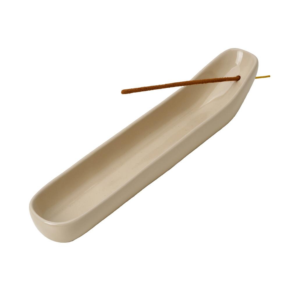 K-Lifestyle Heavensense Longboat Incense Holder - Beige