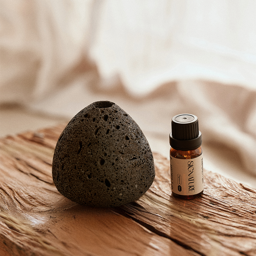 K-Lifestyle HEJDIN Jeju Volcanic Clay Stone Diffuser Oil Set Mountain (Select 1)