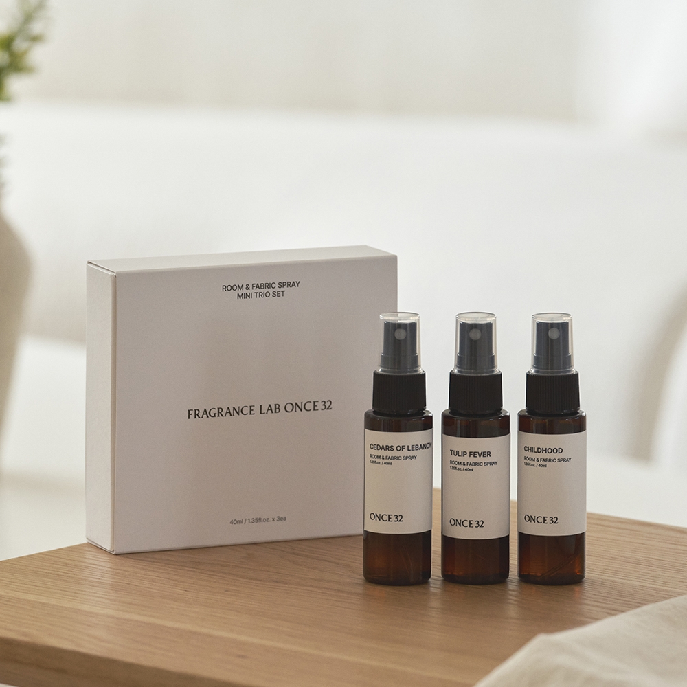K-Lifestyle ONCE32 Room & Fabric Spray Mini Trio Set