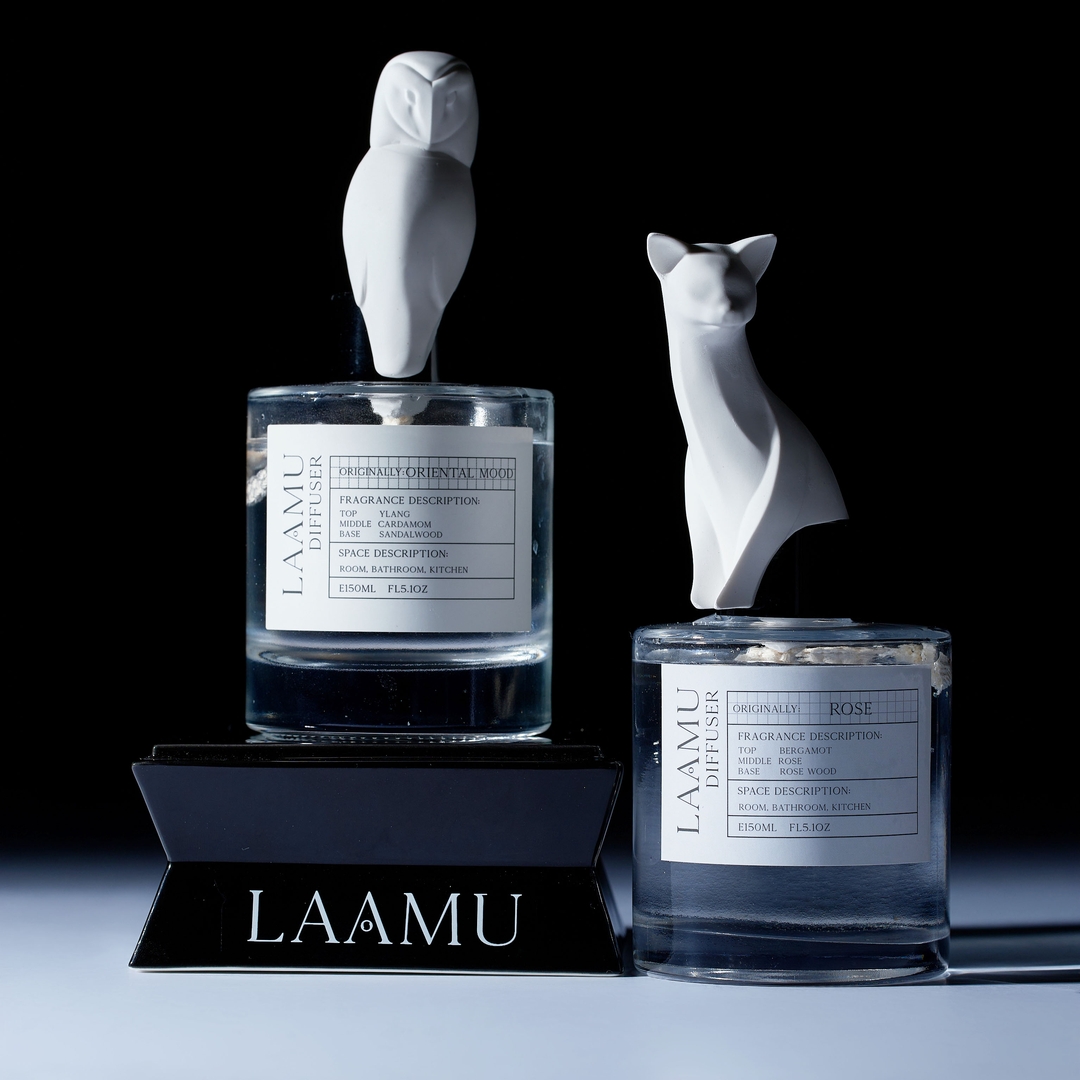K-Lifestyle LAAMU Ornament Diffuser Basset 150ml Object Gift Recommendation (150ml)