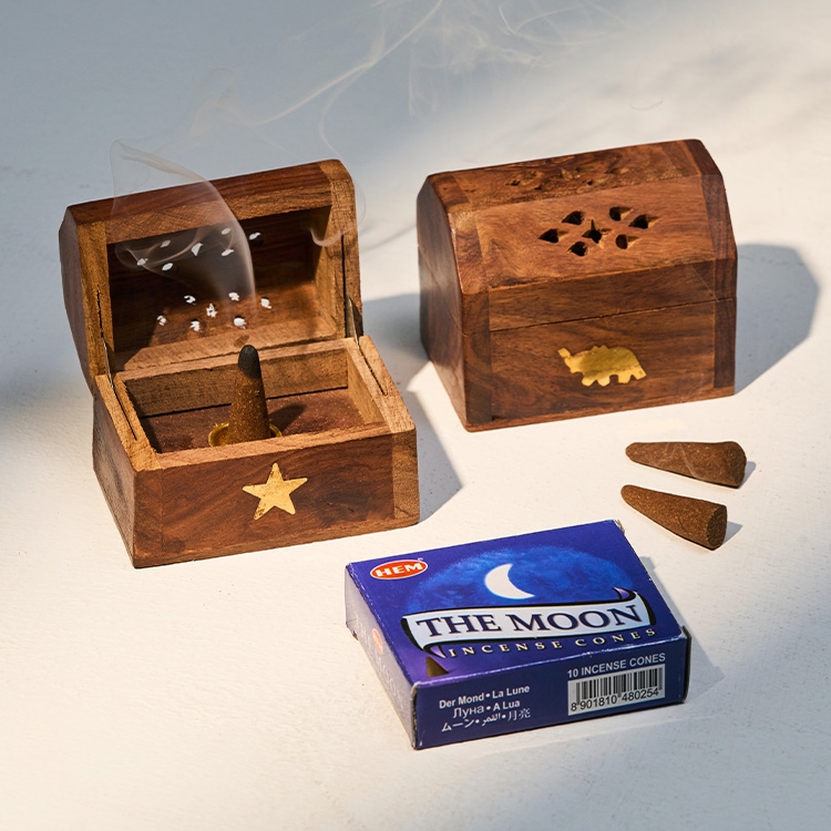 K-Lifestyle heavensense Ravindra Incense Cone Holder Box_Accessory Storage Box