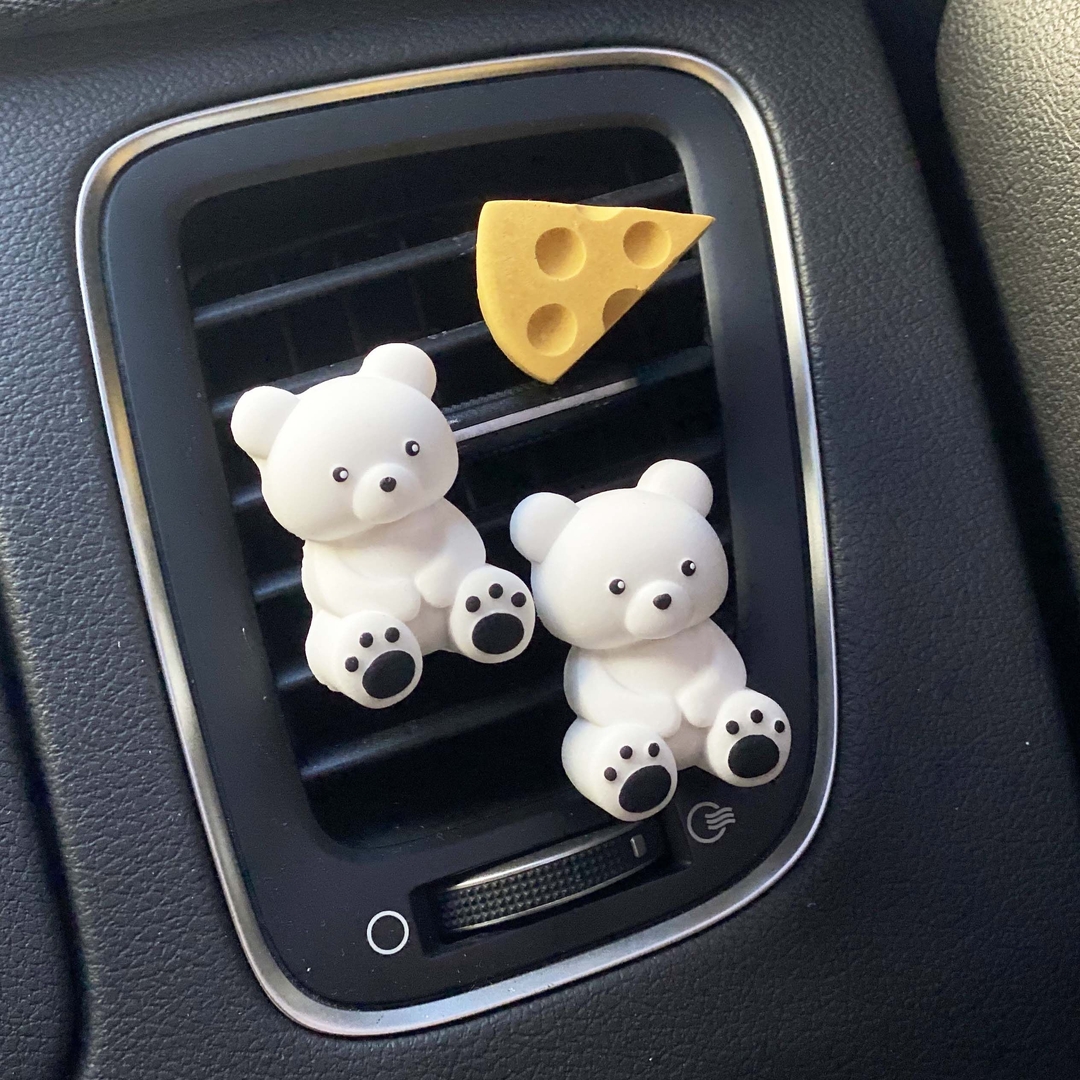 K-Lifestyle coming candle 1+1 New Mini Teddy Bear Car Plaster Air Freshener