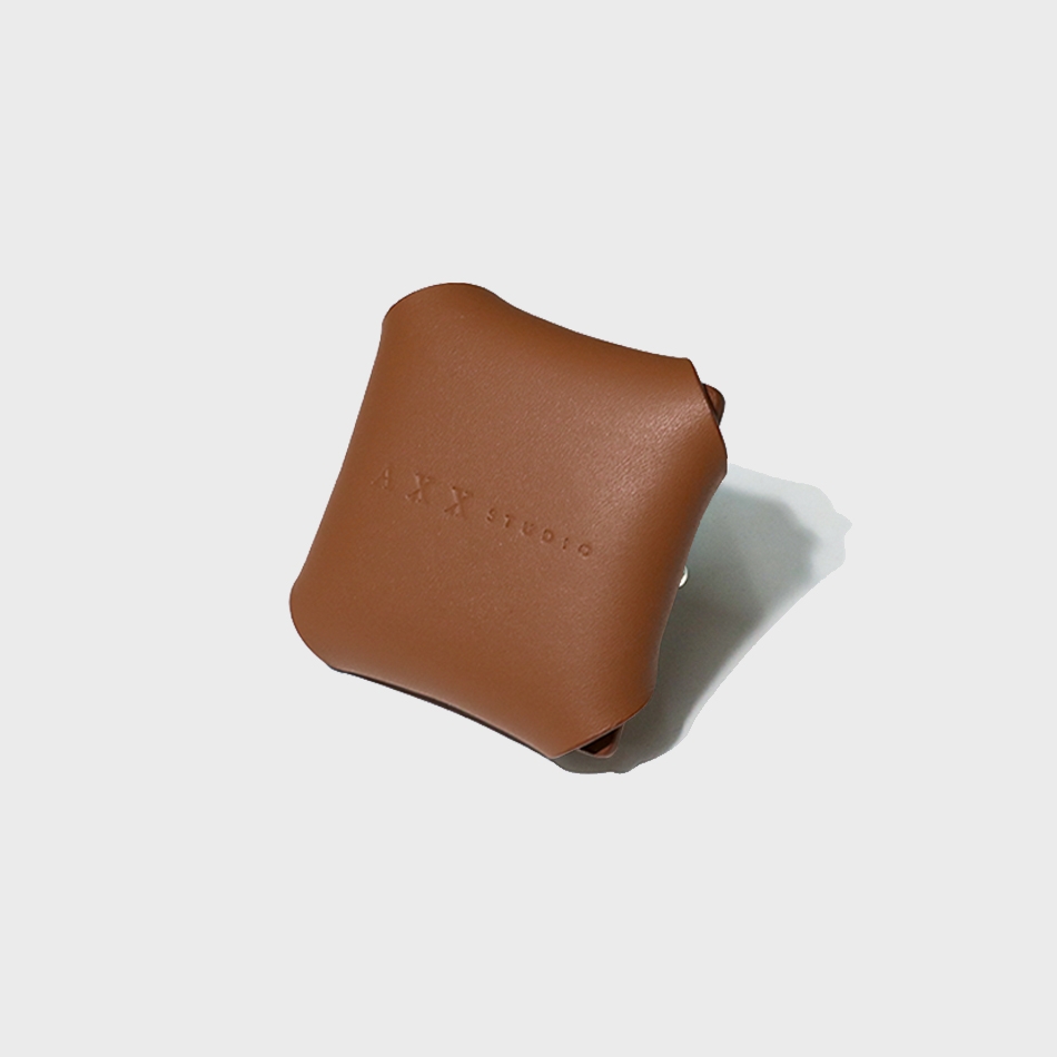 K-Lifestyle AXXSTUDIO Quadrato Leather Car Air Freshener_Saddle Brown – image 1 of 2