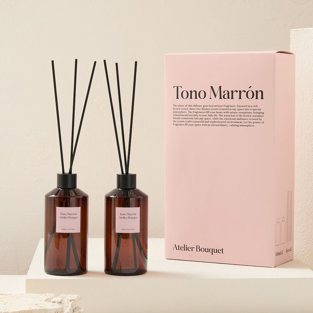 K-Lifestyle Modern House Tono Maron Atelier Bouquet Diffuser 300ml x 2 Pink – image 1 of 2