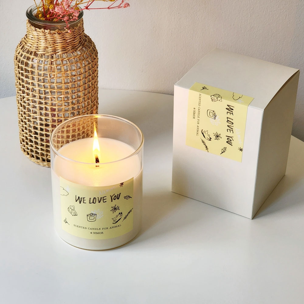 K-Lifestyle NIMOR We love you candle Pet Aroma Candle 330g (330g)