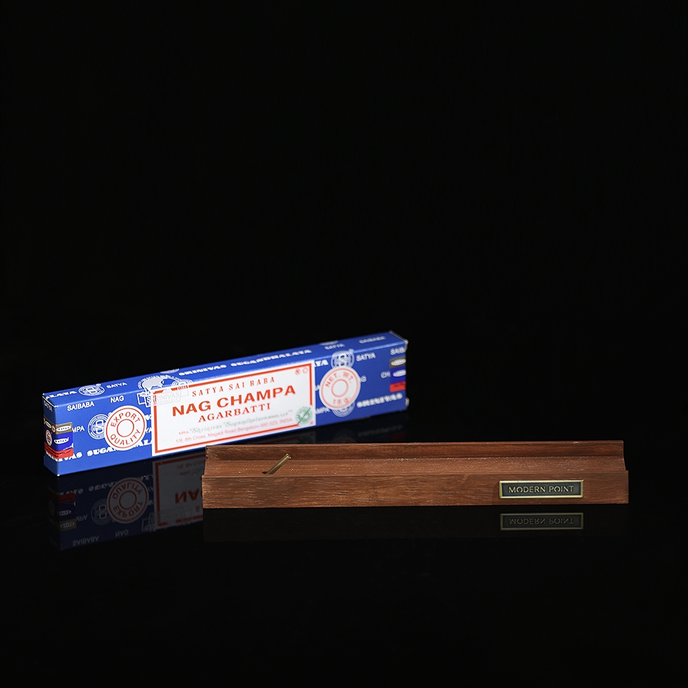K-Lifestyle MODERNPOINT Wooden Incense Stick Holder Set