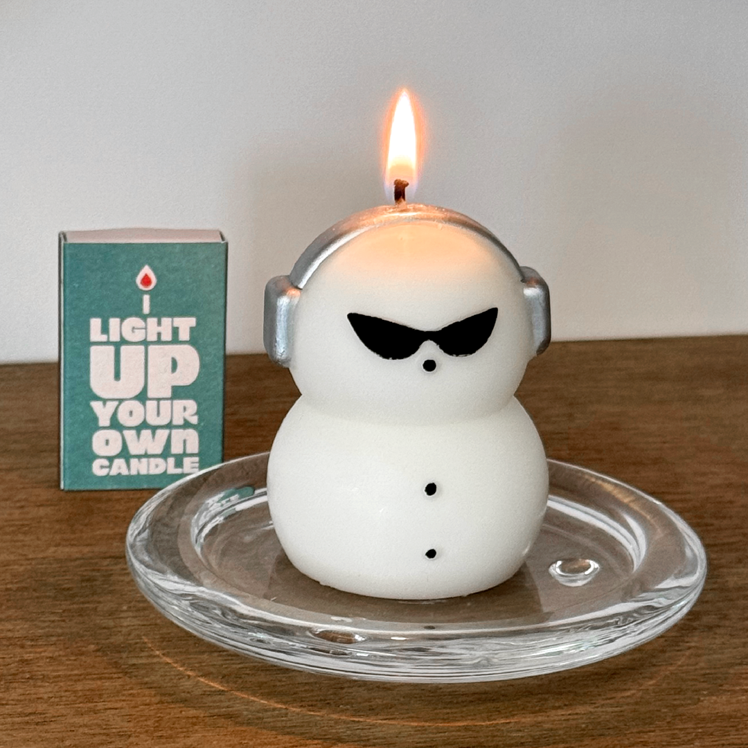K-Lifestyle LIGHTUPSTUDIO MZ Snowman Candle
