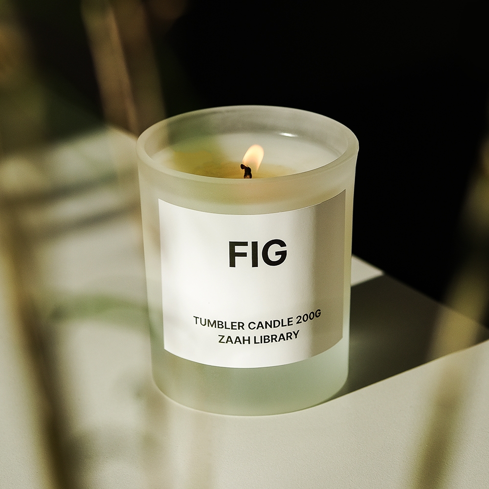K-Lifestyle ZAAH LIBRARY FIG Candle Fig Scent