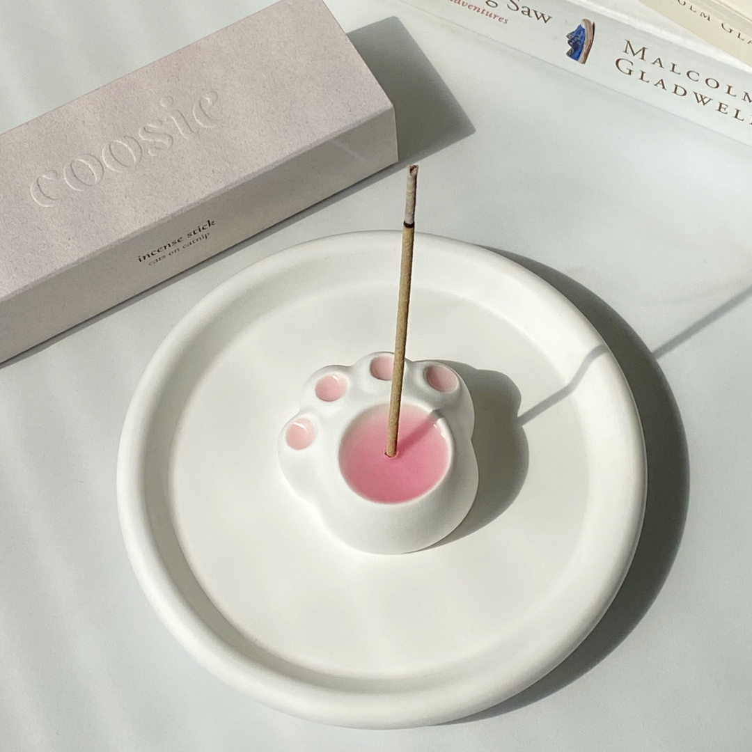K-Lifestyle COOSIE Footprint Incense Holder Jelly Paw