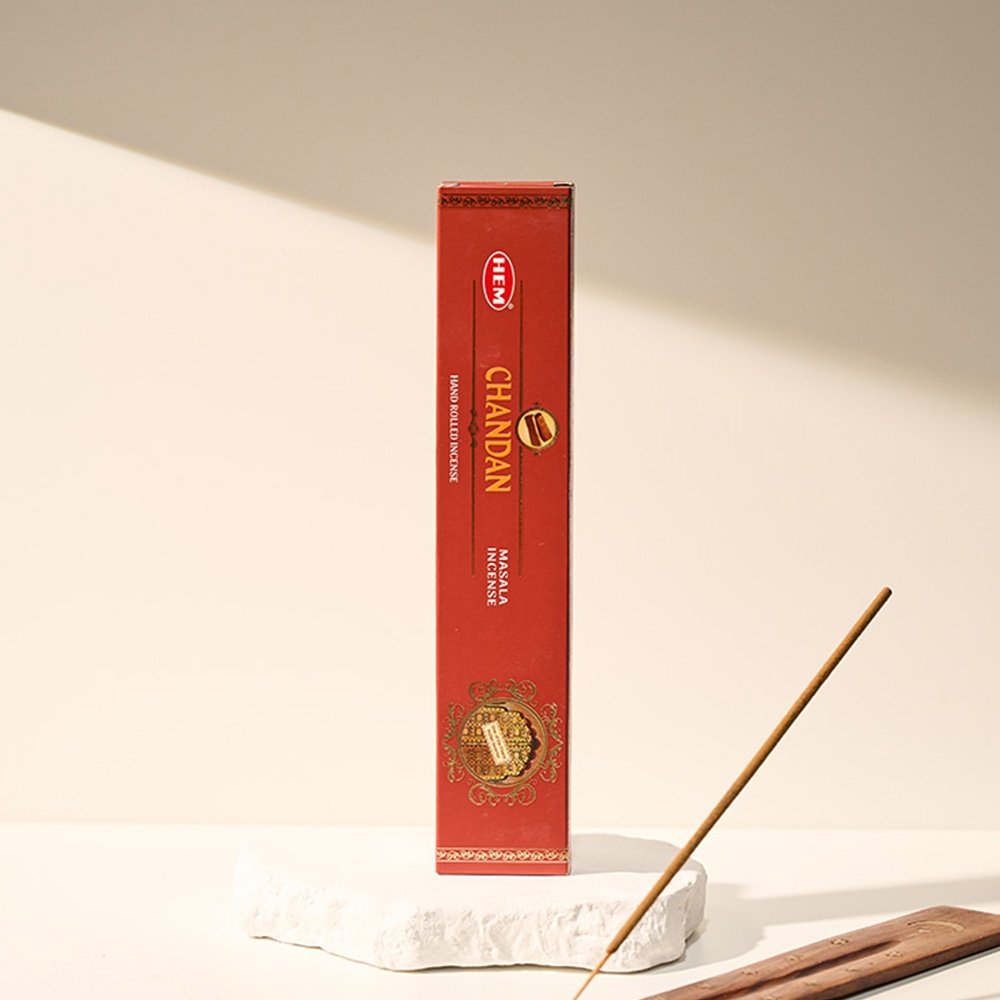 K-Lifestyle heavensense Hem Incense Premium Masala Incense Sticks 15g Chandan Scent (15g)