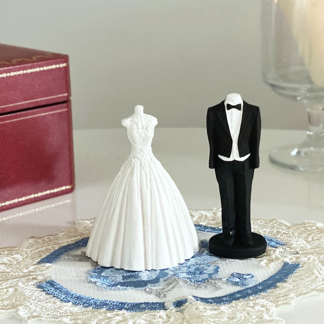K-Lifestyle coming candle Wedding Bride & Groom Plaster Air Freshener