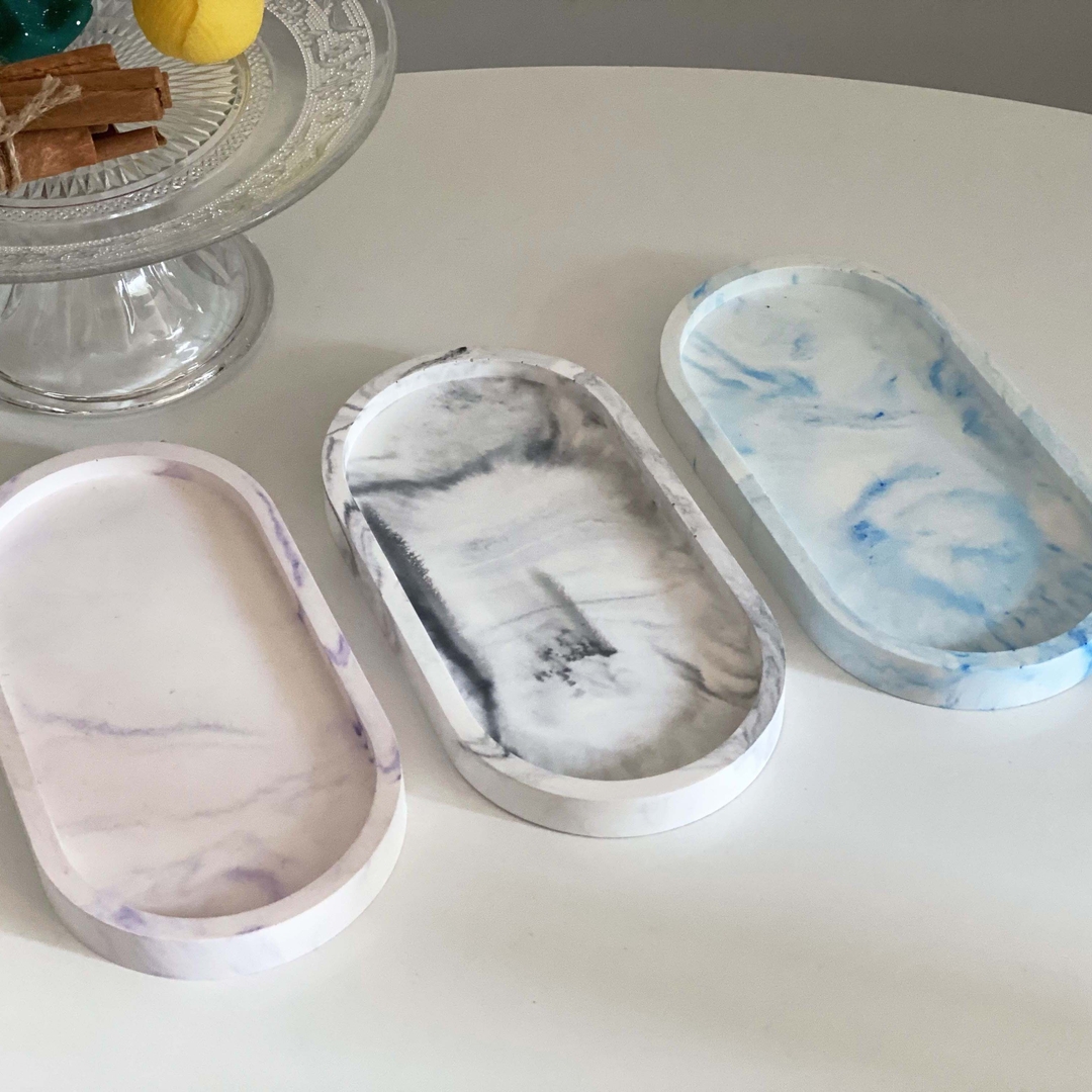 K-Lifestyle coming candle Oval tray plaster air freshener