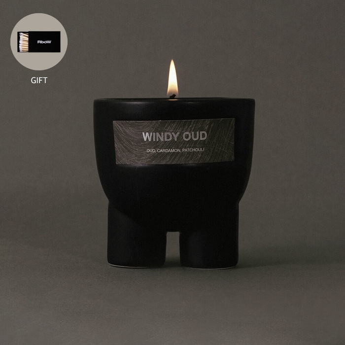 K-Lifestyle RBOW HOUSE Windy Oud Scented Object Candle 230g (230g)