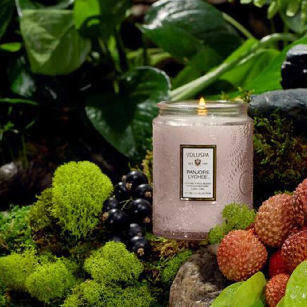K-Lifestyle VOLUSPA Panzeri Rich M Glass Candle 5.5oz (156g) (5.5oz)