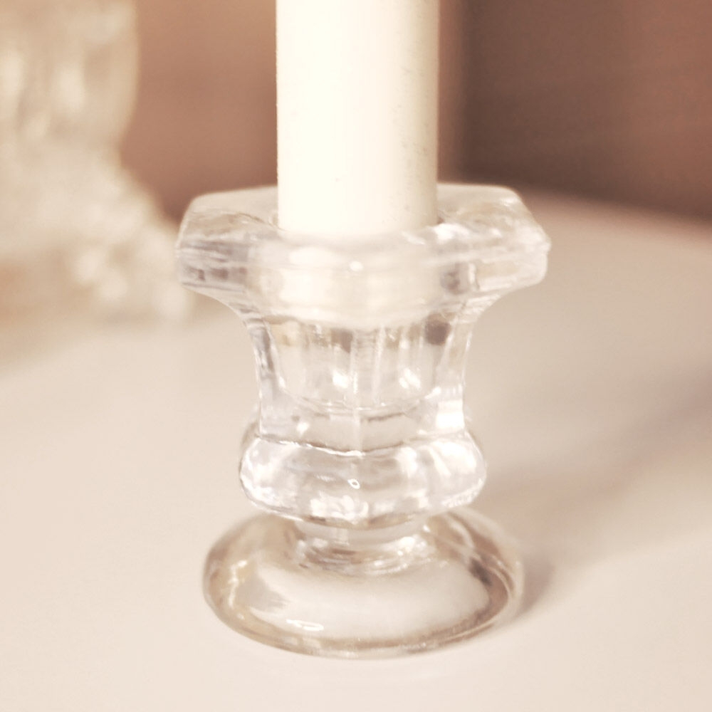 K-Lifestyle 365day Hexagon Taper Candle Holder / Glass Candlestick