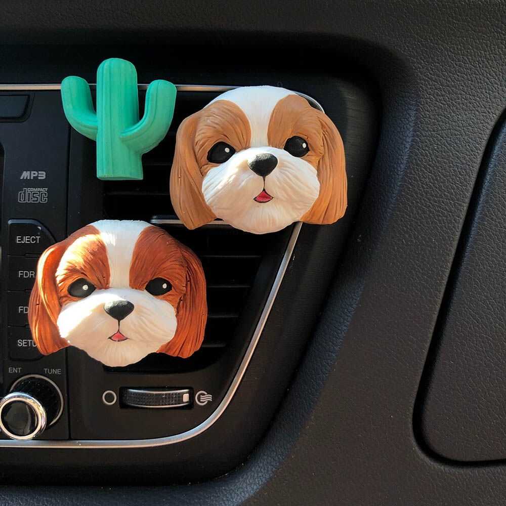 K-Lifestyle coming candle Shih Tzu Dog Car Plaster Air Freshener