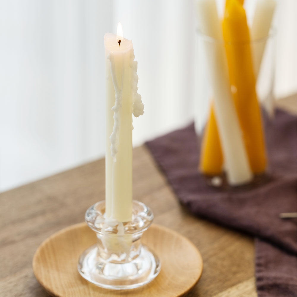 K-Lifestyle factory normal Honey Beeswax Taper Candle / Honey Candle