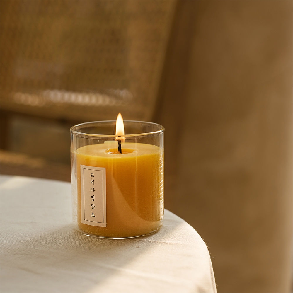 K-Lifestyle Prida cork beeswax candle