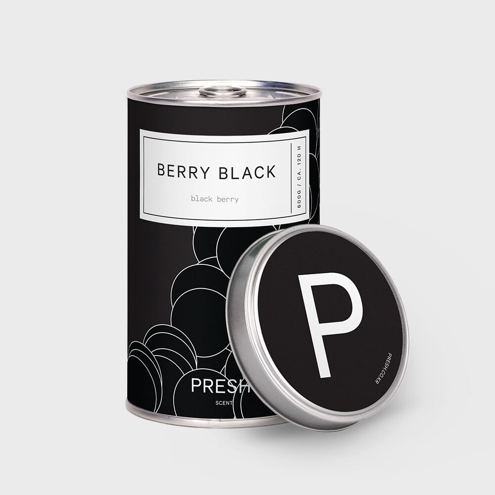 K-Lifestyle PRESH Candle BERRY BLACK Blackberry Large (600g) Large Capacity (600g)