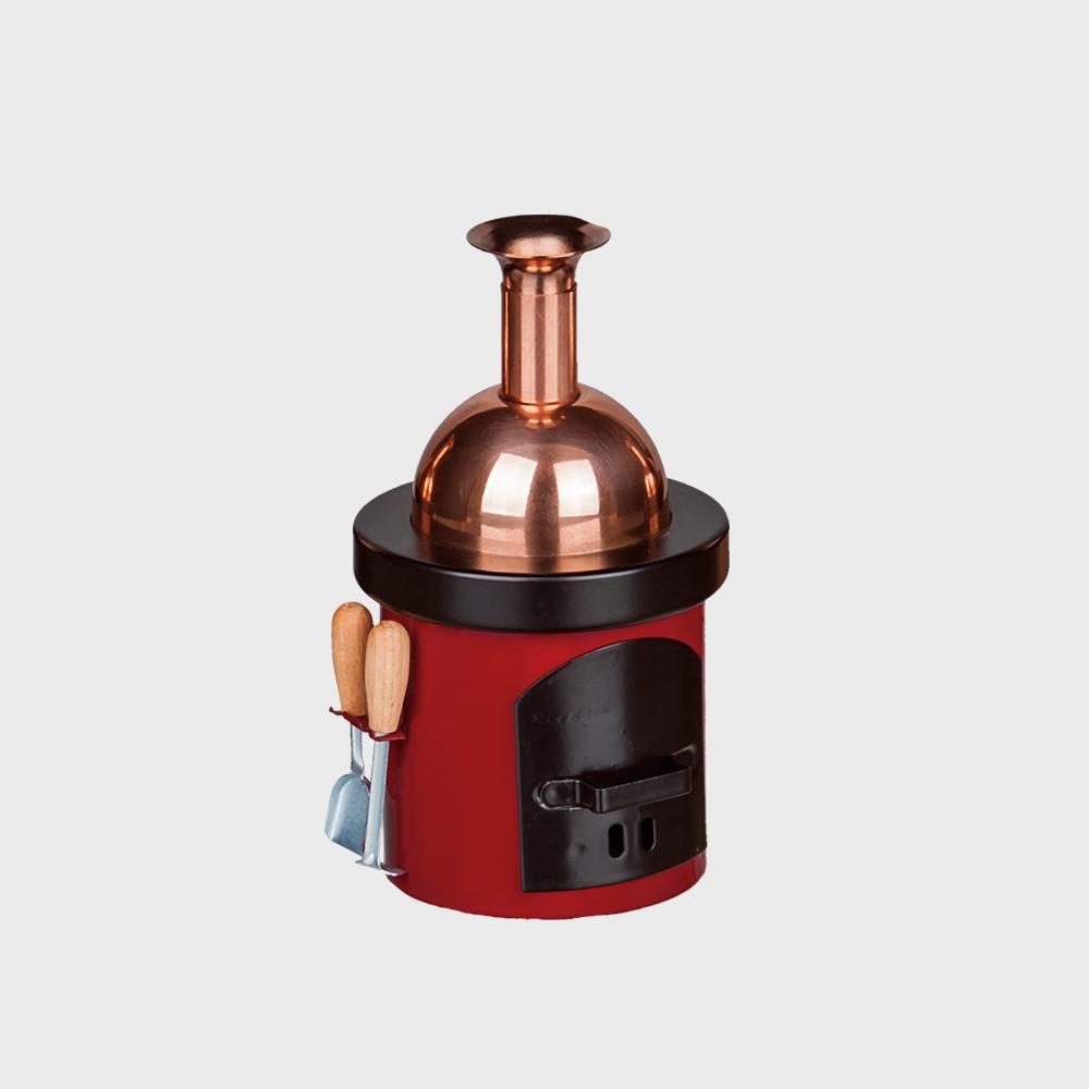 K-Lifestyle KLEINKUNST AUS DEM ERZGEBIRGE MULLER GMBH Chimney Brewing Incense Cone Stove Red