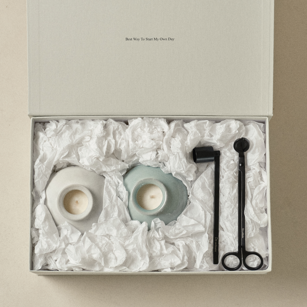 K-Lifestyle DE ORDINAIRE Moon Jar Candle 2-Piece