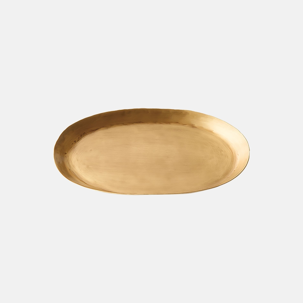 K-Lifestyle FF COLLECTIVE Brass Tray Oval Small