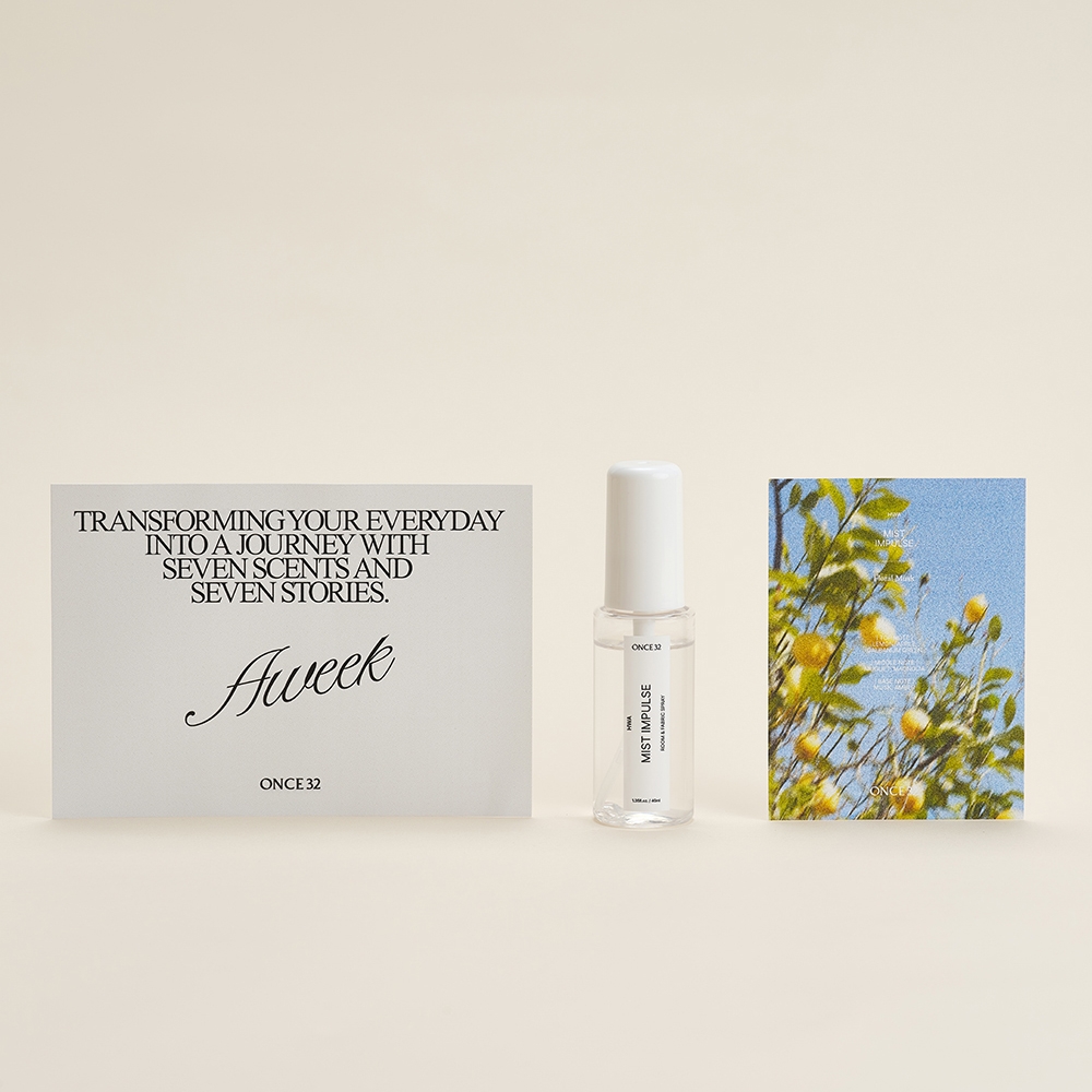K-Lifestyle ONCE32 Aweek Room & Fabric Spray 40ml Single Item (40ml)