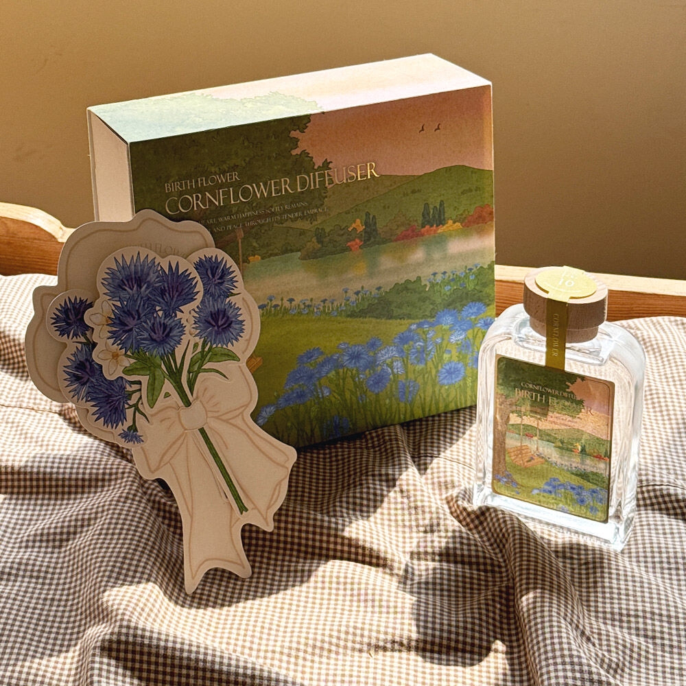 K-Lifestyle ASPASIA October Flower Cornflower Birthday Flower Diffuser 200ml (200ml)
