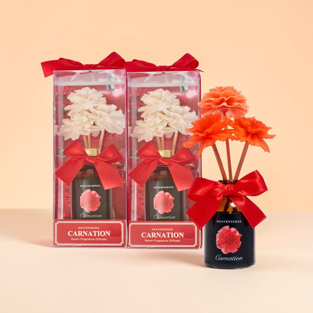 K-Lifestyle Heavensense Carnation Diffuser 50ml x 3 Set, Parents' Day & Teachers' Day Gift