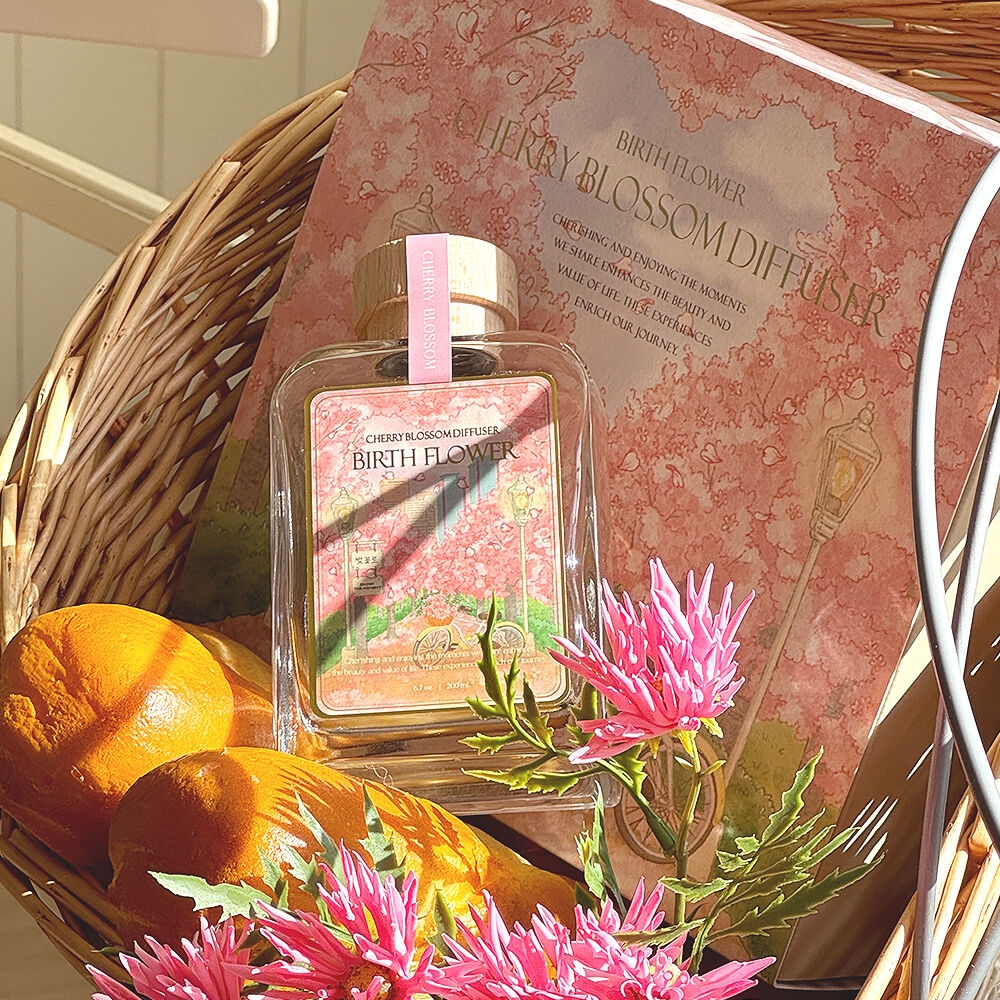 K-Lifestyle ASPASIAMarch Flower Cherry Blossom Birthday Flower Diffuser