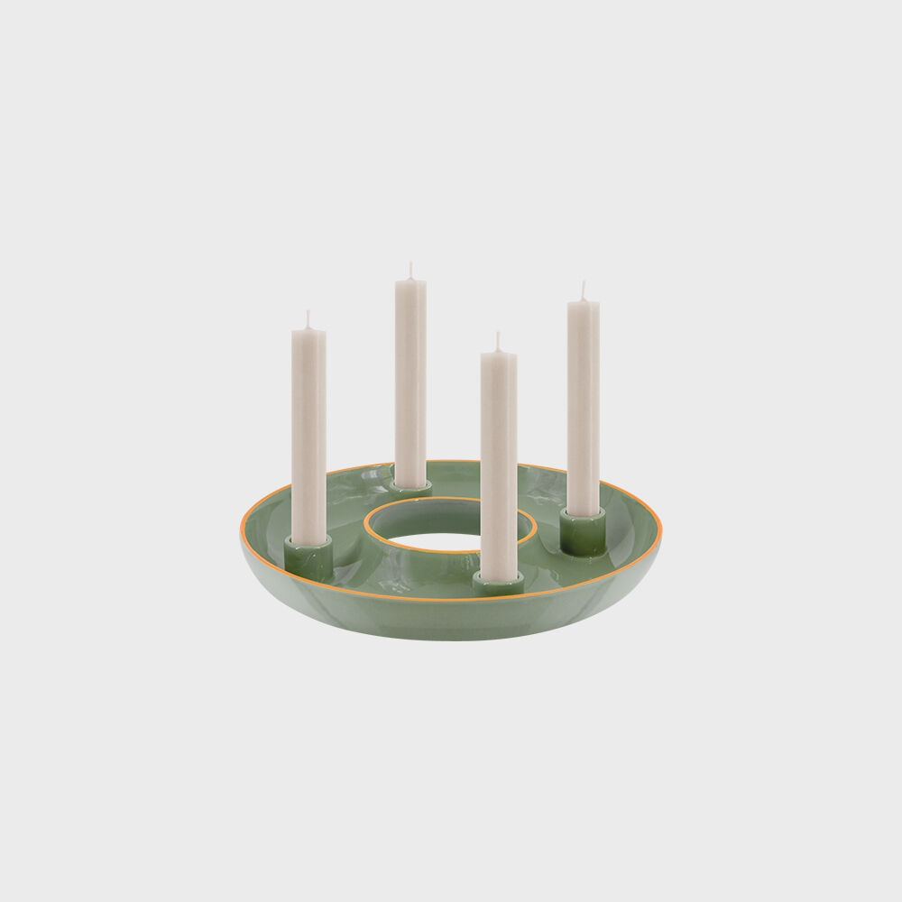 K-Lifestyle REMEMBER Lucia Advent Wreath Bowl Candle Holder/Tealight Candlestick Home Decor Aesthetic Item/KH70