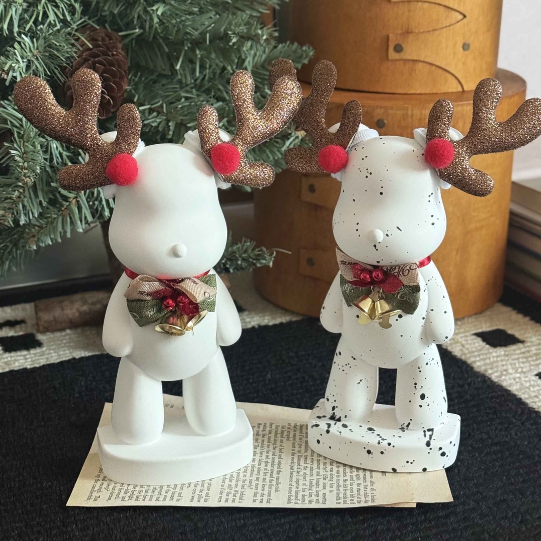 K-Lifestyle coming candle 1 Christmas Rudolph Bear Plaster Air Freshener + 2 Sheets of English Paper