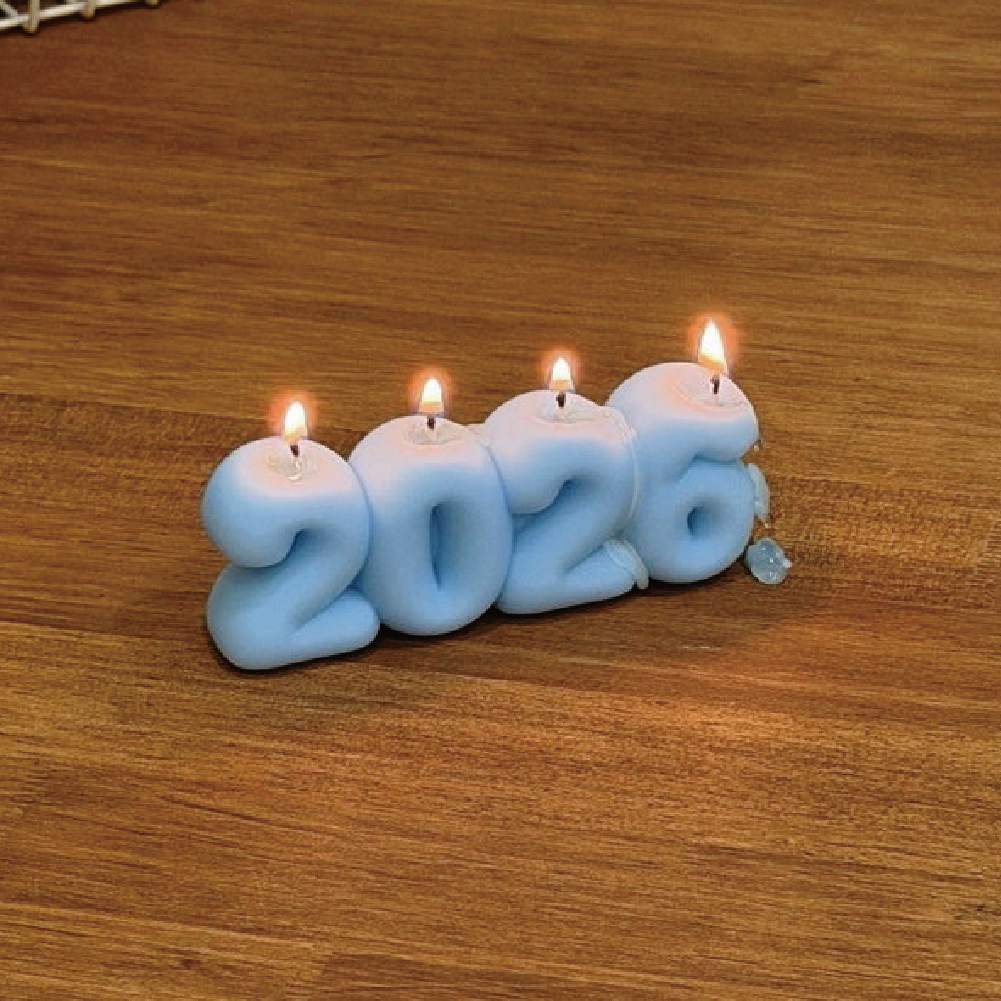 K-Lifestyle LIGHTUPSTUDIO 2026 Lettering Candle