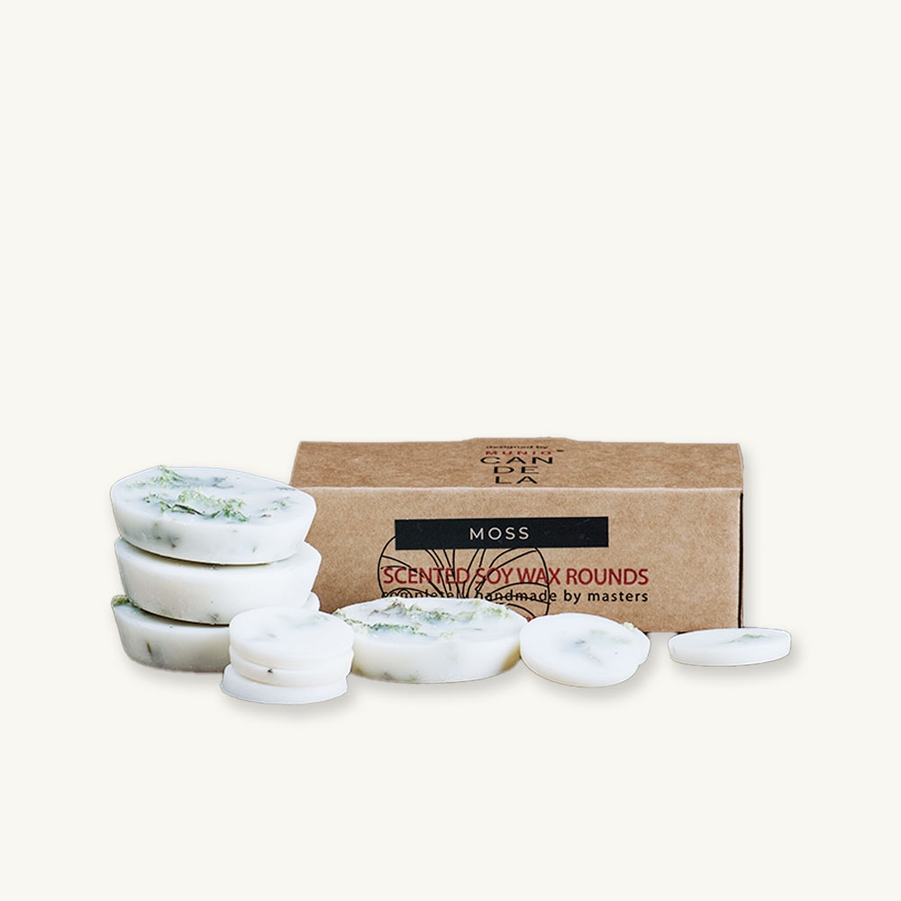 K-Lifestyle AROMACO Munio Candle Scented Soy Wax Round Moss 120g (120g)
