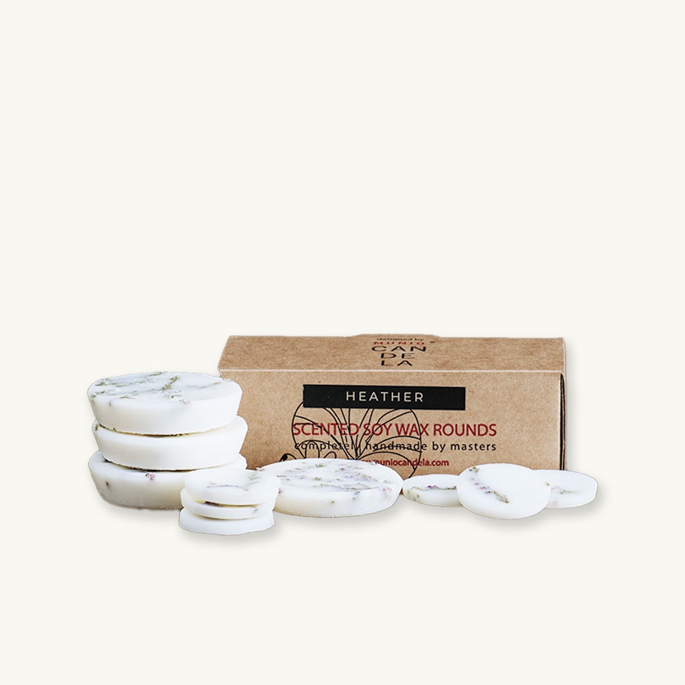 K-Lifestyle AROMACO Munio Candle Scented Soy Wax Round Heather 120g (120g)