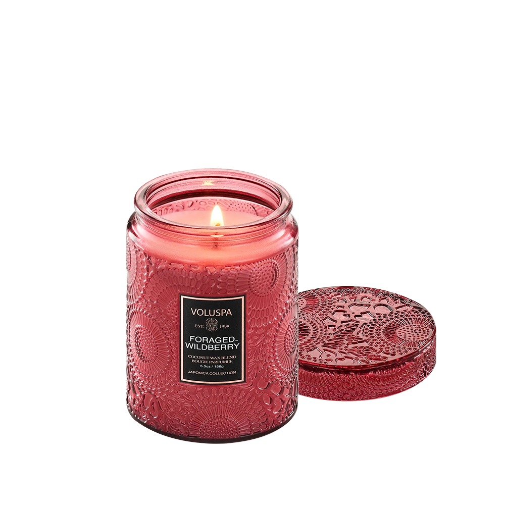 K-Lifestyle VOLUSPA Poured Wildberry M Glass 5.5oz (5.5oz)