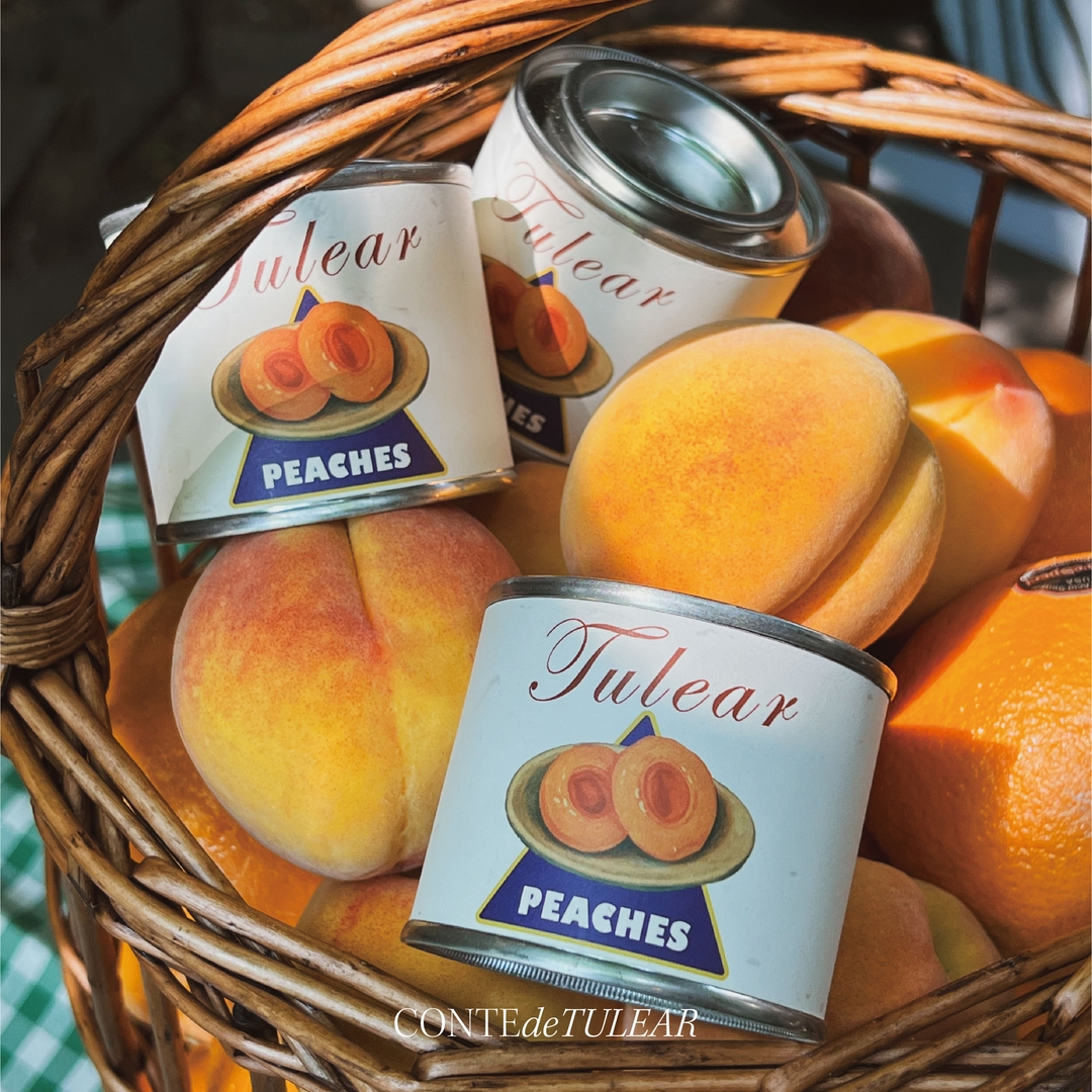 K-Lifestyle CONTEDETULEAR Canned Peach Candle