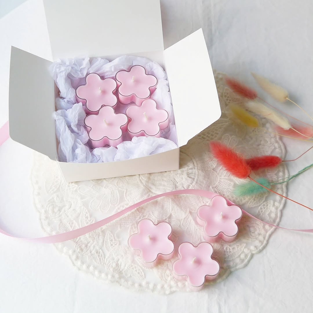 K-Lifestyle NIMOR Pink Blossom Tealight Candle