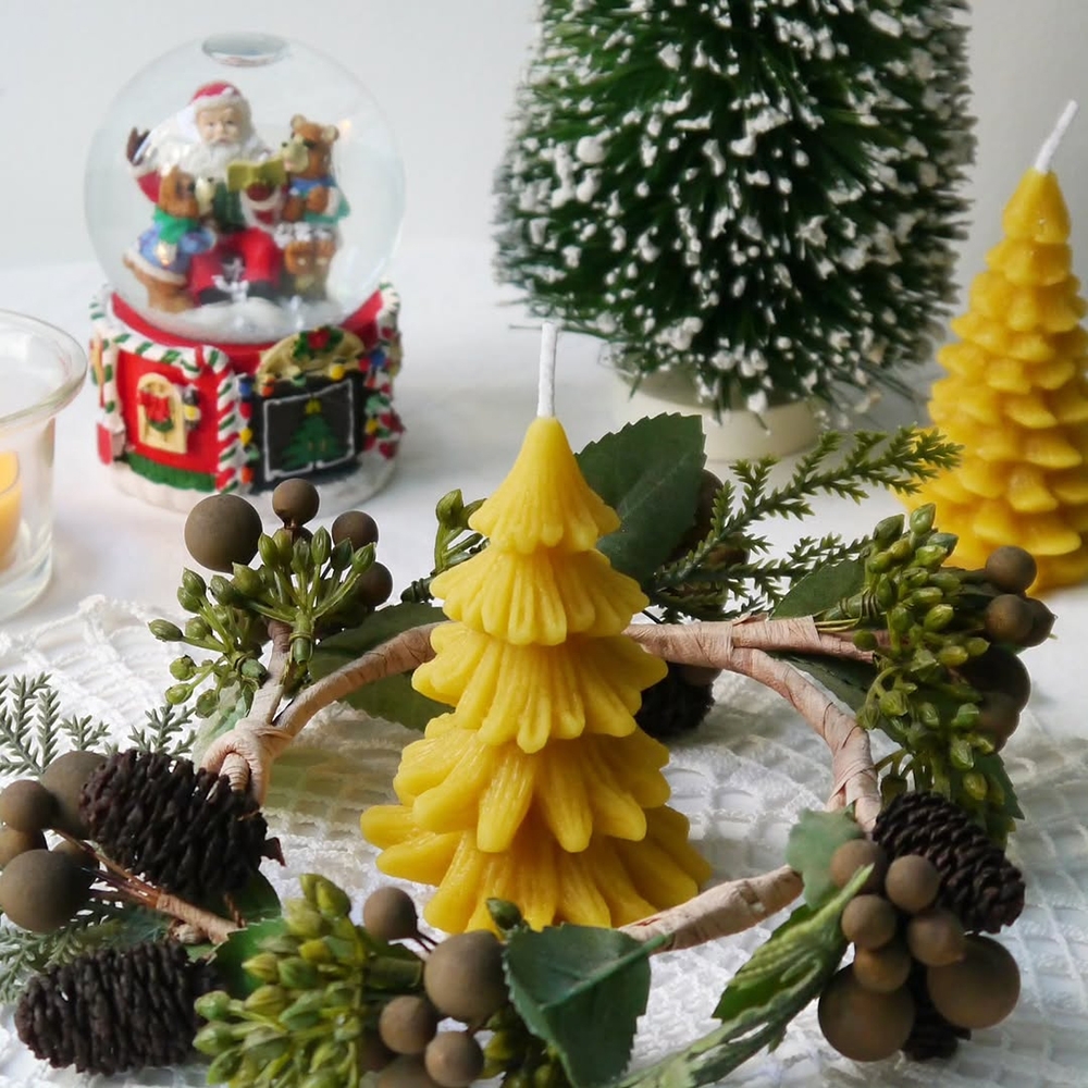 K-Lifestyle NIMOR Honey Bees Candle Tree Beeswax Candle
