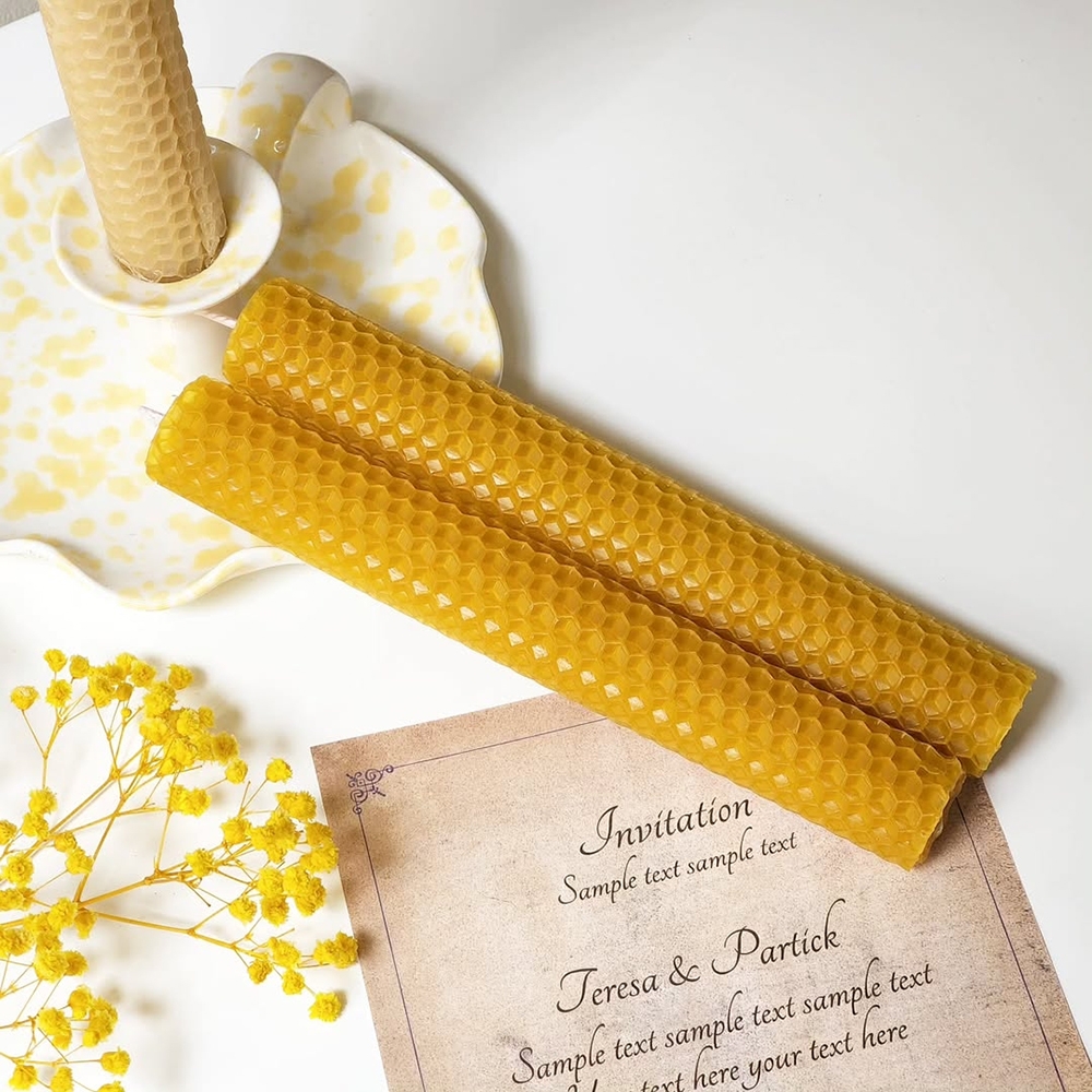 K-Lifestyle NIMOR Honey Bees Candle Bead Sheet Candle 100% Beeswax Candle