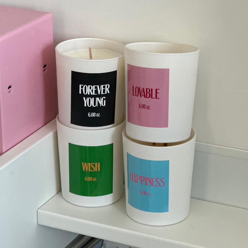 K-Lifestyle OHZETI CANDLE White Container Candle