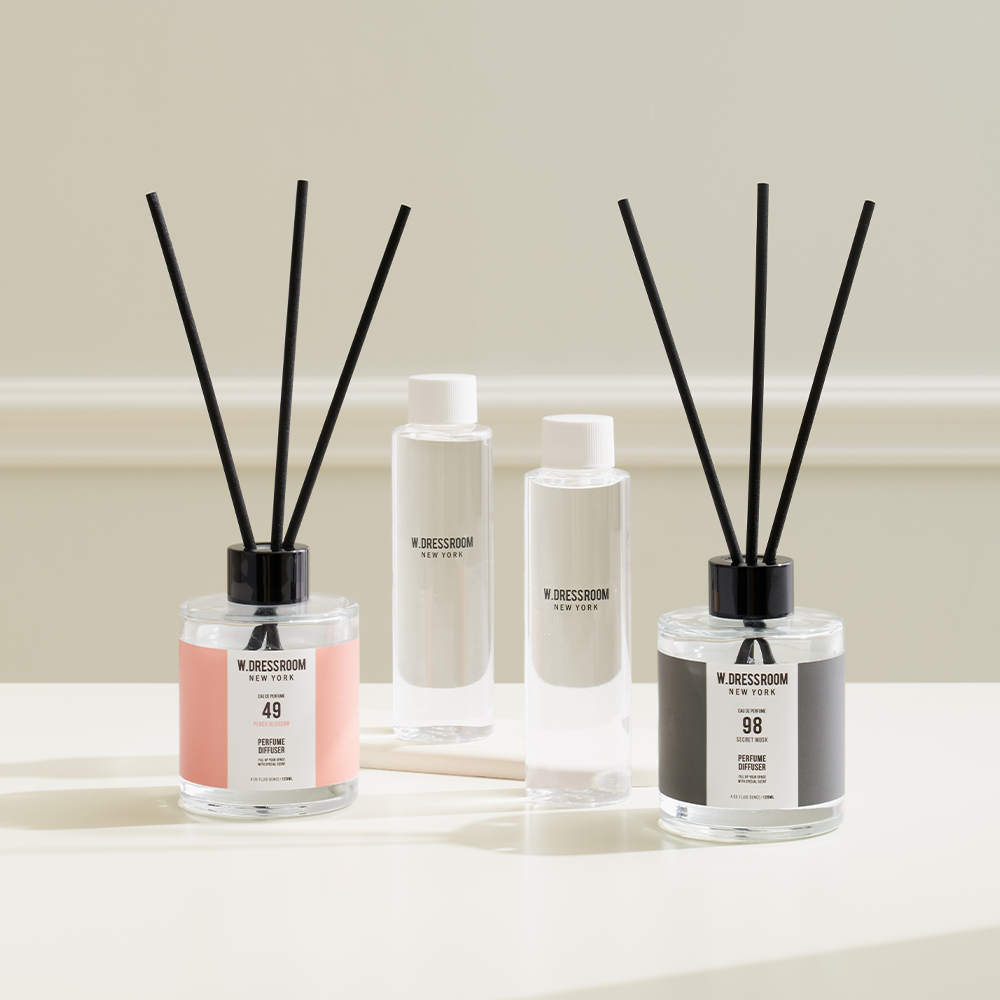 K-Lifestyle W.DRESSROOM Perfume Diffuser Recharge Set (Main unit 120ml + Refill 125ml)