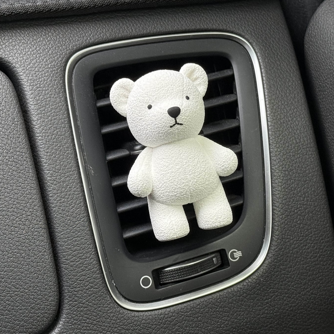 K-Lifestyle coming candle Fluffy Teddy Bear Car Plaster Air Freshener
