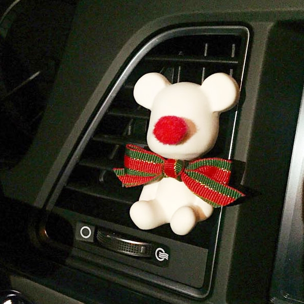 K-Lifestyle coming candle Winter Teddy Bear Plaster Air Freshener (Random)