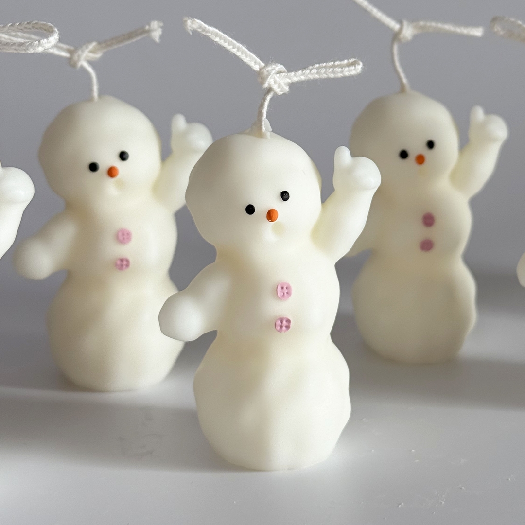 K-Lifestyle coming candle Christmas 3-Tier Snowman Candle