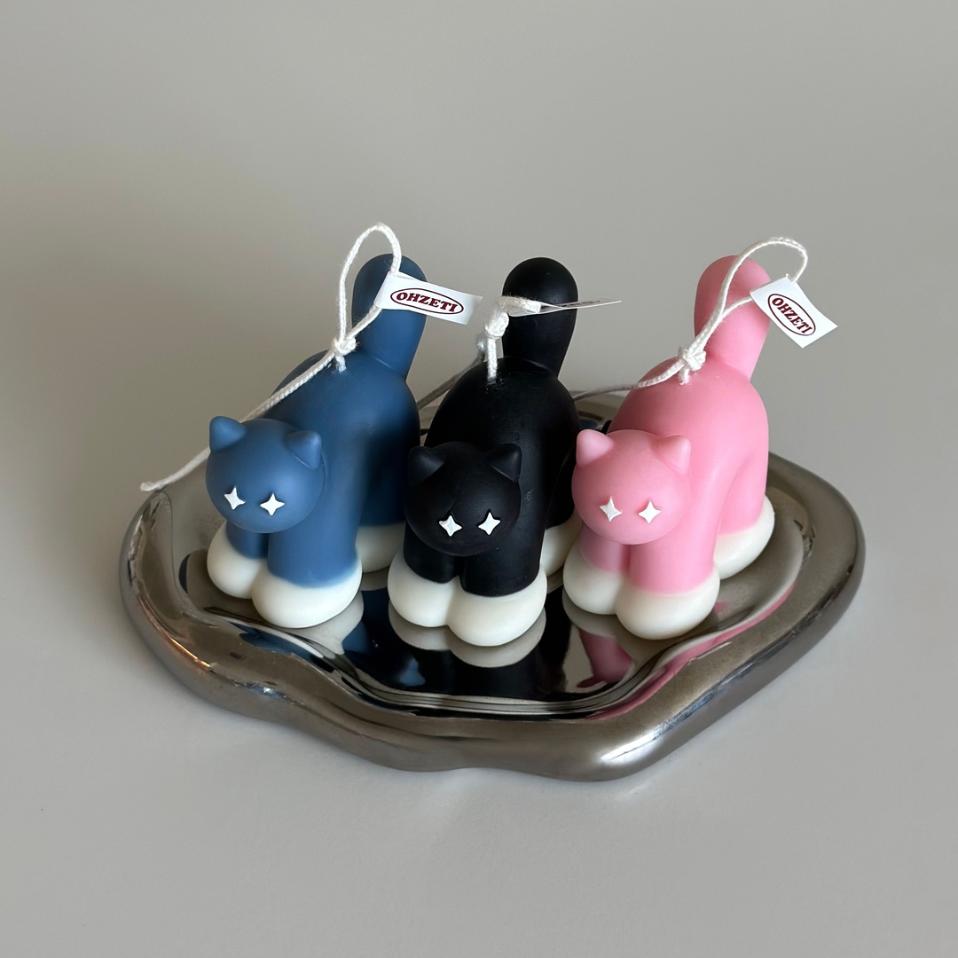 K-Lifestyle OHZETI CANDLE Startled Cat Candle