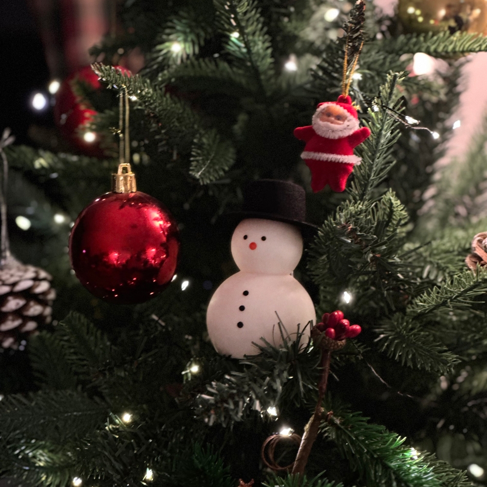 K-Lifestyle OHZETI CANDLE Round Snowman Candle Set