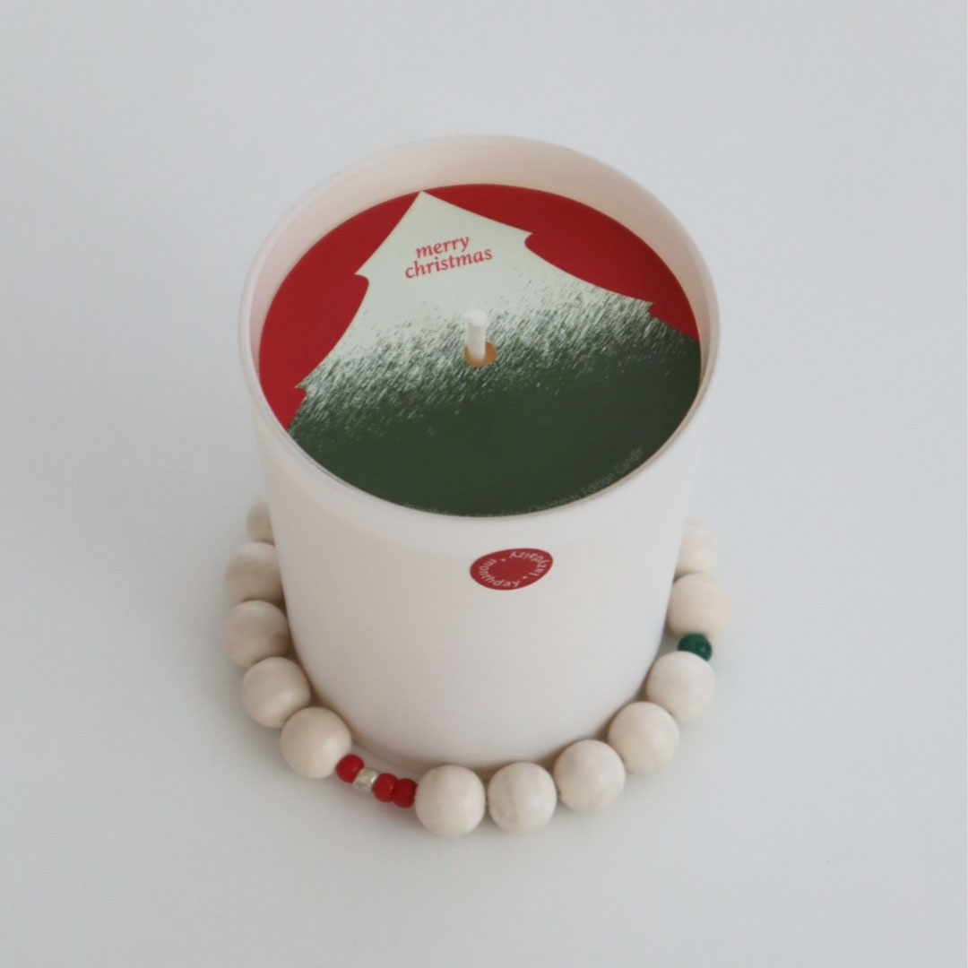 K-Lifestyle MONTHDAY Holiday Candle& Ring Set :White (Random)