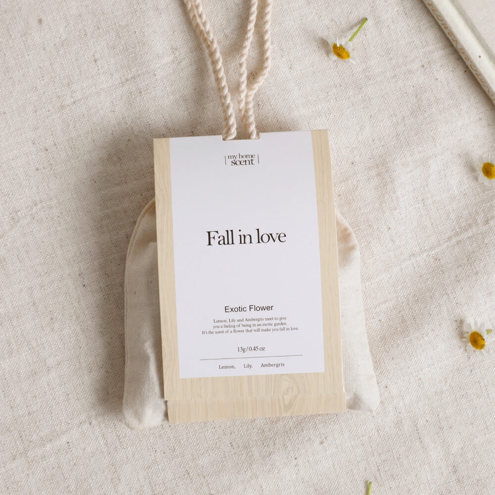 K-Lifestyle Modern House My Home Scent Fall in Love Linen Sachets