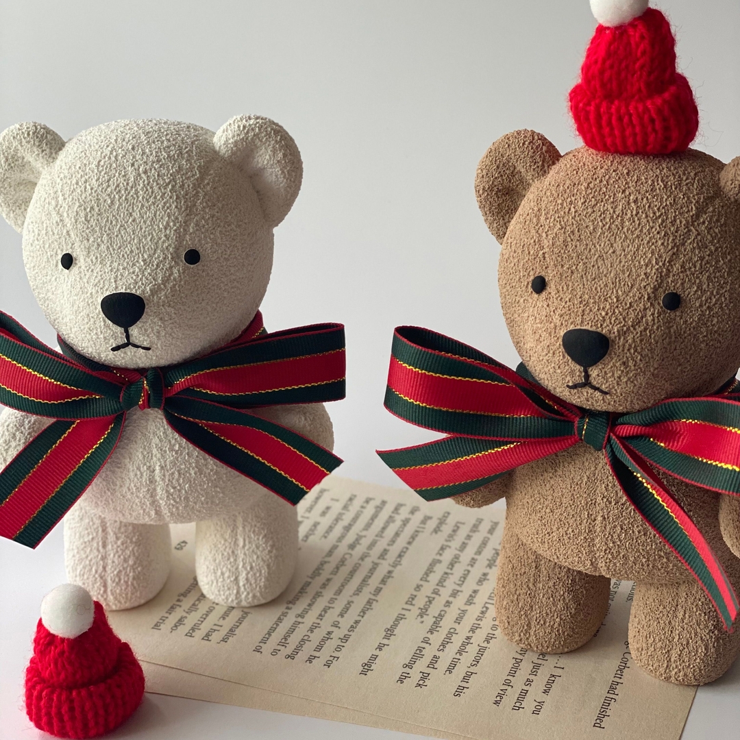 K-Lifestyle coming candle Large Christmas Fluffy Plaster Air Freshener + Wool Hat + English Paper